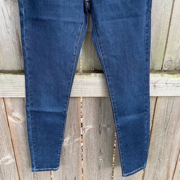 Everlane Jeans Ankle Mid-Rise Skinny Stretch Blue Denim Size 23 Sustainable NWT - Picture 4 of 9
